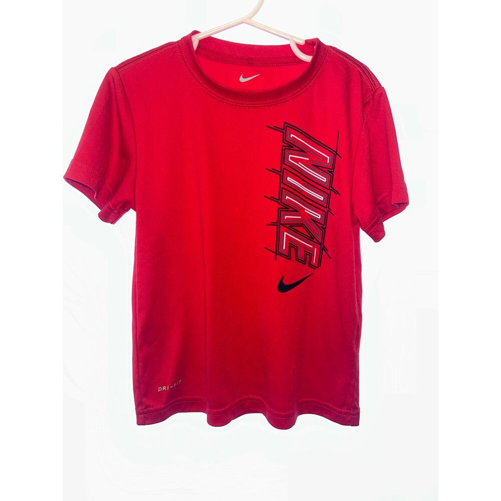 Nike Dri-FIT Boys Red Graphic Tee Size 6